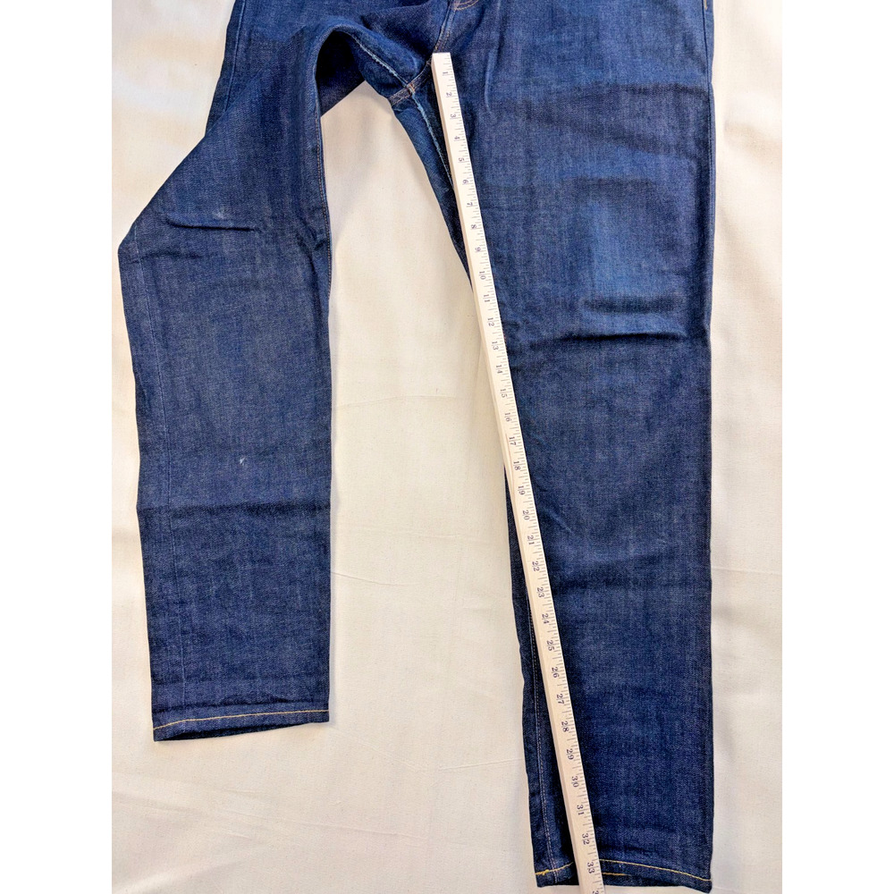 GAP 1969 Japanese Slim Selvedge Jeans 36x34 Vintage Rinse Straight - Picture 7 of 9